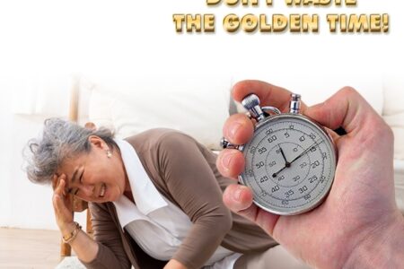 Ilustrasi pertolongan pertama serangan stroke golden period dengan penanganan cepat