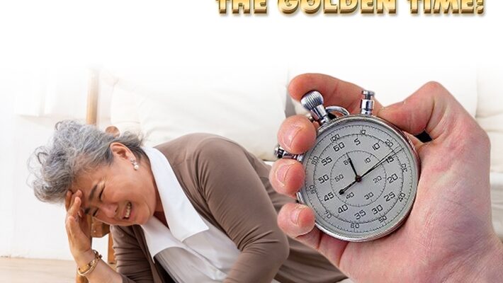Ilustrasi pertolongan pertama serangan stroke golden period dengan penanganan cepat